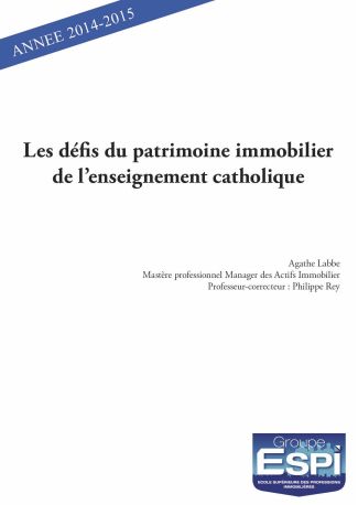 Les défis du patrimoine immobilier de l'enseignement catholique