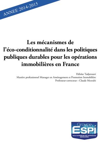 Les mécanismes de l’éco-conditionnalité dans les politiques publiques durables