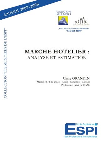 Marché Hôtelier : Analyse et Estimation