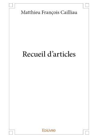 Recueil d'articles