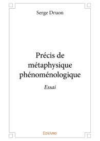 Précis de métaphysique phénoménologique