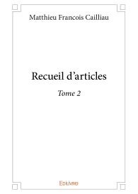 Recueil d’articles - Tome 2