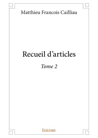 Recueil d’articles - Tome 2