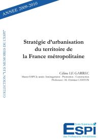 Stratégie d'urbanisation du territoire de la France métropolitaine