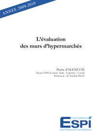 L'évaluation des murs d'hypermarchés