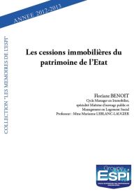 Les cessions immobilières du patrimoine de l’Etat